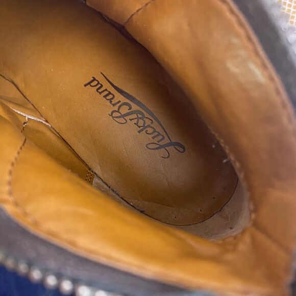 Lucky Brand Bartalino Bootie Pewter Western Ankle Boots Size 6.5 - Picture 9 of 11